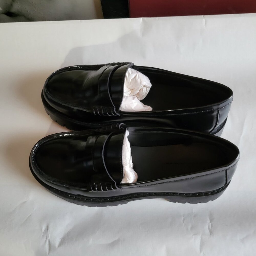 NWOT BLACK STEVE MADDEN LANGSTEN LOAFERS SZ 8.5 - Picture 6 of 8